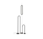 Bow black aluminium floor lamp