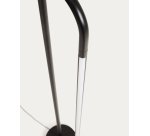 Bow black aluminium floor lamp