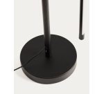 Bow black aluminium floor lamp