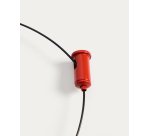 Suspension portable Porte en aluminium rouge Ø 16 cm