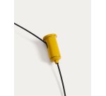 Suspension portable Porte en aluminium jaune Ø 16 cm