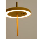 Suspension portable Porte en aluminium jaune Ø 16 cm