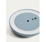 Lampe de table portable Porte en aluminium bleu