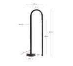 Lampe de table Bow en aluminium noir