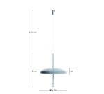 Suspension portable Porte en aluminium bleu Ø 16 cm