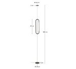 Plafonnier Bow en aluminium noir Ø 16 cm