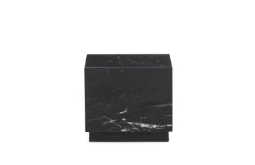 Sorein side table in black marble 40 x 40 cm