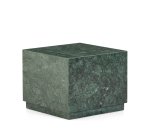 Table auxiliaire Sorein en marbre vert 50 x 50 cm