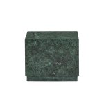 Table auxiliaire Sorein en marbre vert 50 x 50 cm
