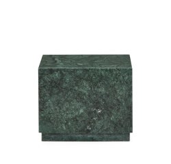 Table auxiliaire Sorein en marbre vert 50 x 50 cm