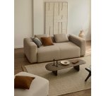 Nifelia beige wool jacquard rug, 200 x 300 cm