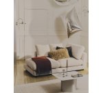 Table basse en fer gris Arvin 70 x 52 cm