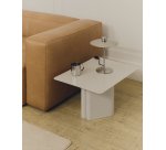 Table basse en fer gris Arvin 70 x 52 cm