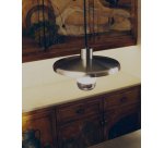 Nuvira ceiling lamp in light grey brushed metal