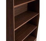 Étagère Norlen en placage de noyer 90 x 190 cm