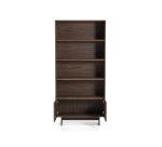 Étagère Norlen en placage de noyer 90 x 190 cm