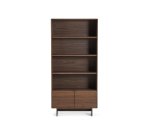 Étagère Norlen en placage de noyer 90 x 190 cm