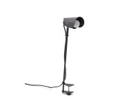 Lampe de bureau avec pince Jula en métal noir