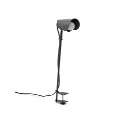 Jula desk lamp with clamp in black metal