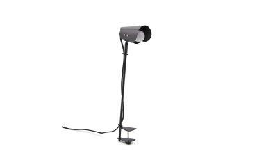 Lampe de bureau avec pince Jula en métal noir