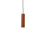 Suspension Andia en aluminium avec finition peinte terracotta
