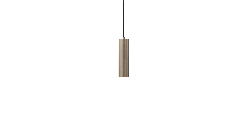 Andia aluminium ceiling lamp with brushed silver painted finish