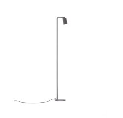 Manie metal floor lamp with black cast-iron-effect finish