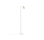 Manie metal floor lamp with beige textured finish