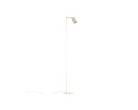 Lampadaire Manie en métal avec finition texturée beige