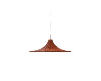 Paralume per lampada da soffitto Bladia in rattan con finitura in terracotta Ø 70 cm