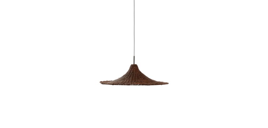 DE_Abat-jour pour suspension Bladia en rotin avec finition marron Ø 70 cm
