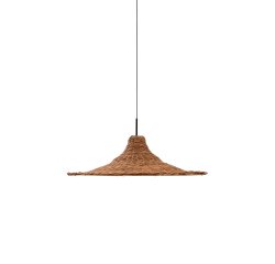 Bladia rattan ceiling lamp shade with natural finish Ø70cm