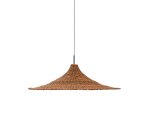 Abat-jour pour plafonnier Bladia en rotin avec finition ton naturel Ø 90 cm