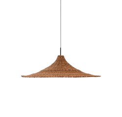 Bladia rattan ceiling lamp shade with natural finish Ø90cm