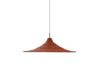 Paralume per lampada da soffitto Bladia in rattan con finitura terracotta Ø 90 cm