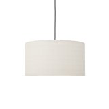 Abat-jour pour plafonnier Dulan en coton Ø 45 cm