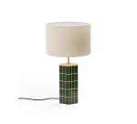 Lampe de table Rue en céramique verte