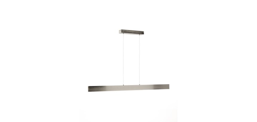 Plafonnier Boadella en aluminium finition peinte argent brossé