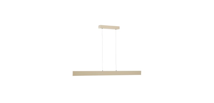 Boadella aluminium ceiling lamp with beige painted finish
