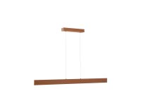Plafonnier Boadella en aluminium finition peinte terracota