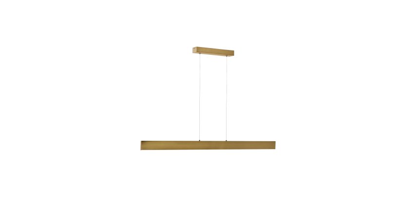 Boadella aluminium ceiling lamp with gold painted finish