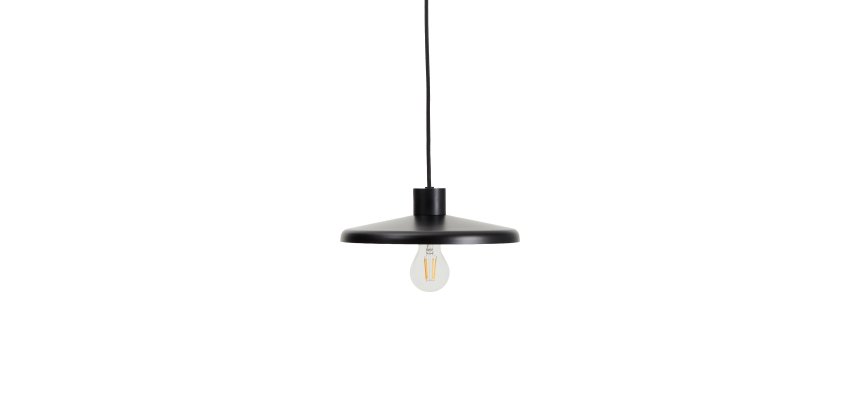 Suspension Nuvira en métal noir satiné