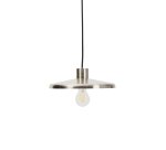 Nuvira ceiling lamp in light grey brushed metal