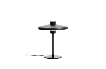 Lampe de table Nuvira en métal satiné noir