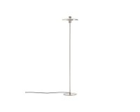 Lampadaire Nuvira en métal brossé gris clair