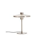 Nuvira table lamp in light grey brushed metal