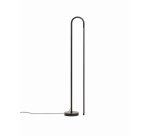 Bow black aluminium floor lamp