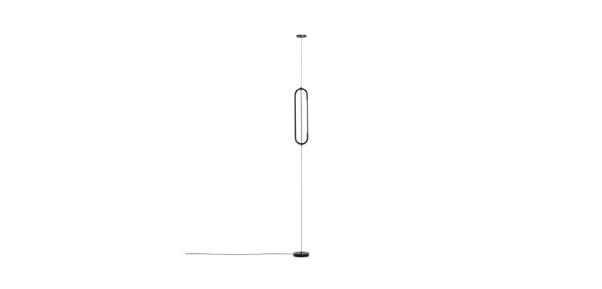 Bow black aluminium ceiling lamp Ø 16 cm