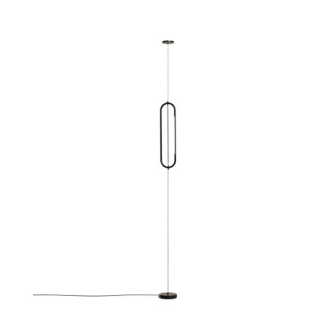 Plafonnier Bow en aluminium noir Ø 16 cm