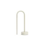 Lampe de table portable Bow en aluminium gris